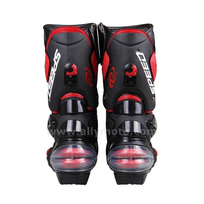 131 Boots Racing Motocross Off-Road Motorbike Shoes Black-White-Red Size 40-41-42-43-44-45@3